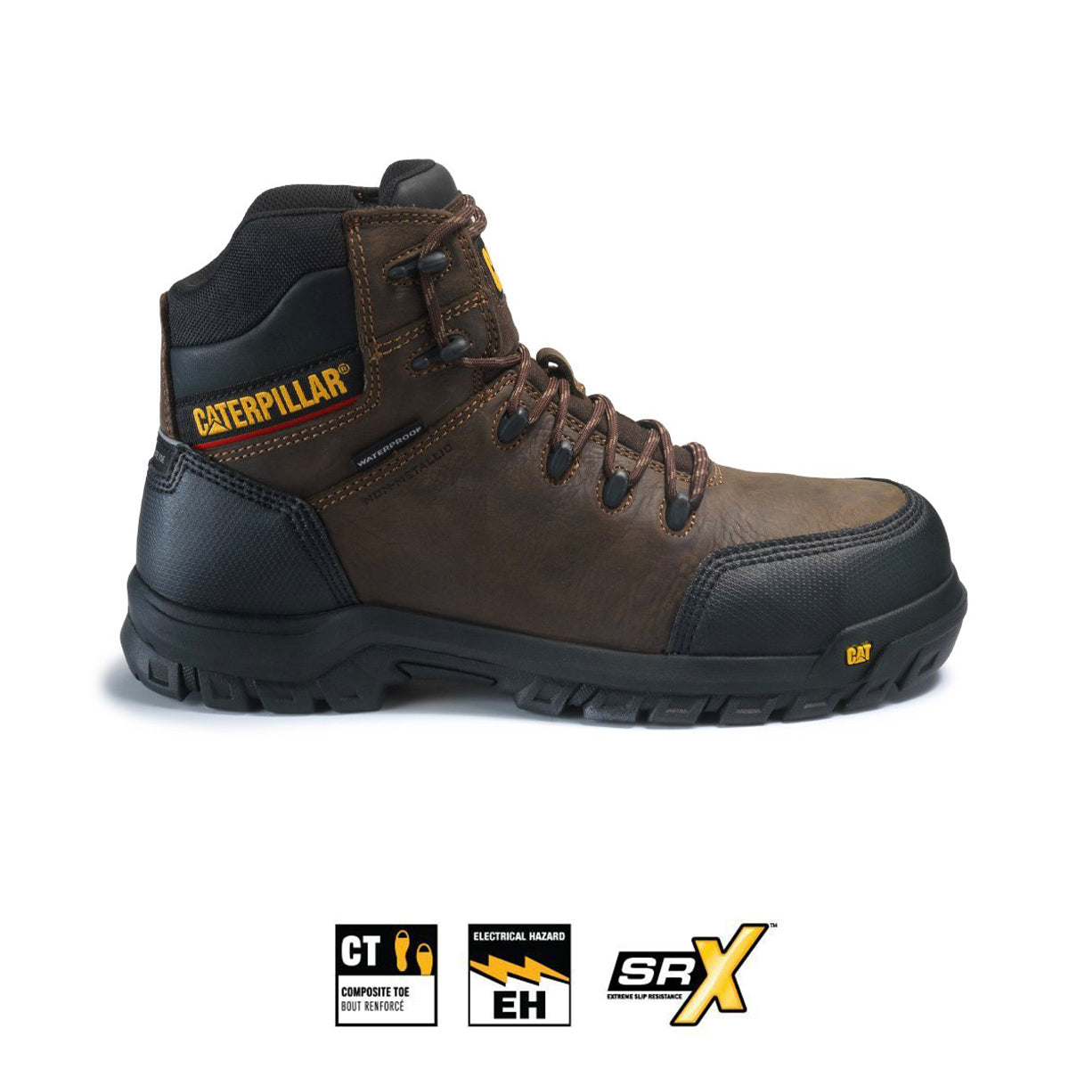 Botas Industrial Resorption Wp cafe para Hombre Caterpillar Guatemala
