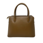 Cartera satchel Mae para mujer color café