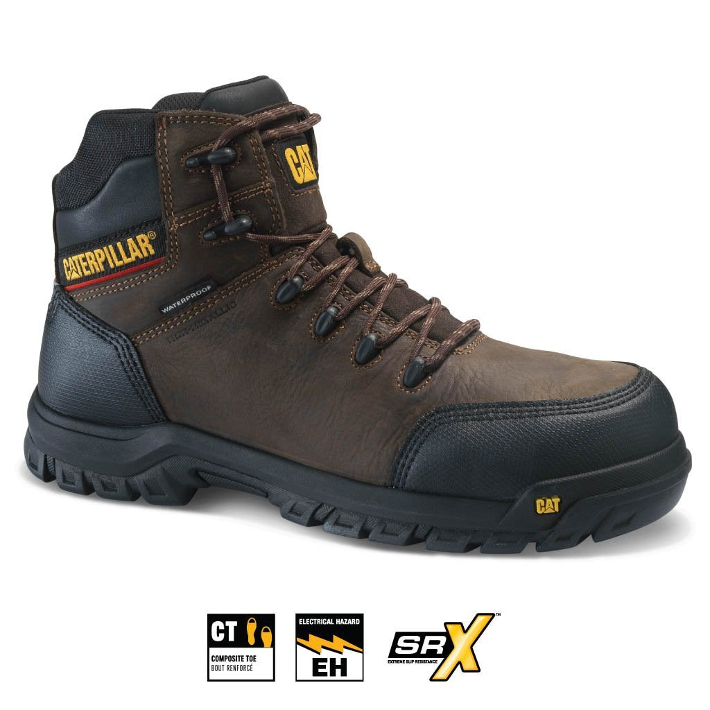 Botas Industrial Resorption Wp cafe para Hombre Caterpillar Guatemala