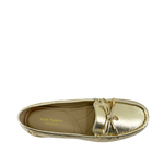 Mocasines Raque para mujer color dorado