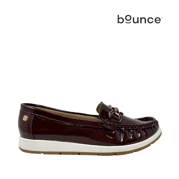 Mocasines Mirabell para mujer color burgundy