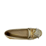 Mocasines Astrid para mujer color dorado