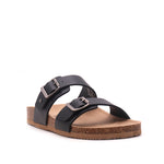 Sandalias flats Berkeley negro para Mujer