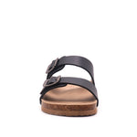 Sandalias flats Berkeley negro para Mujer
