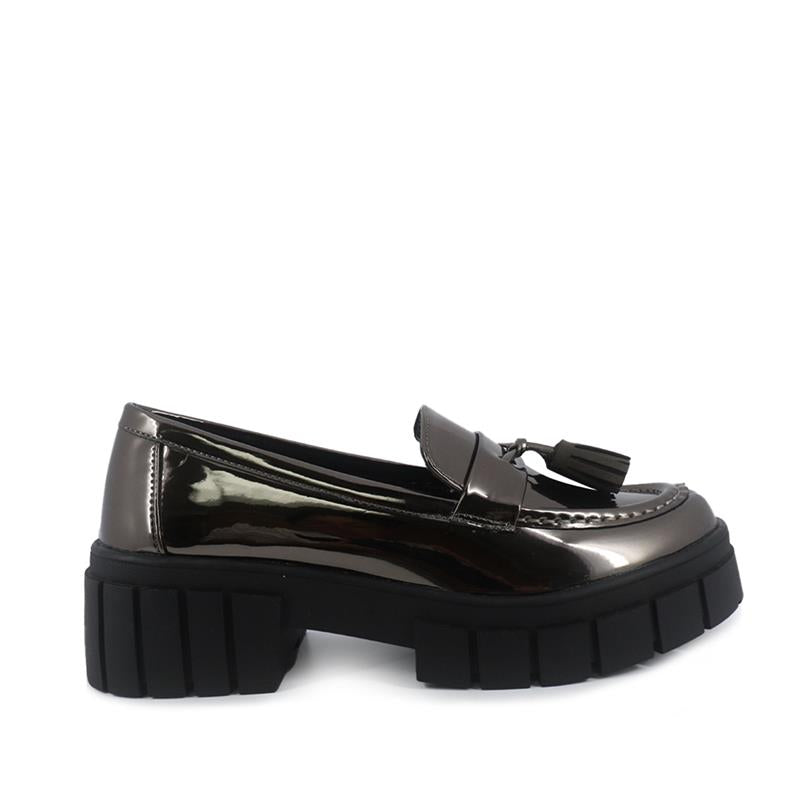 Mocasines Agus pewter para Mujer