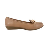 Zapatos de cuña Gloria color nude para mujer