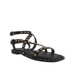 Sandalias flats Gia color negro