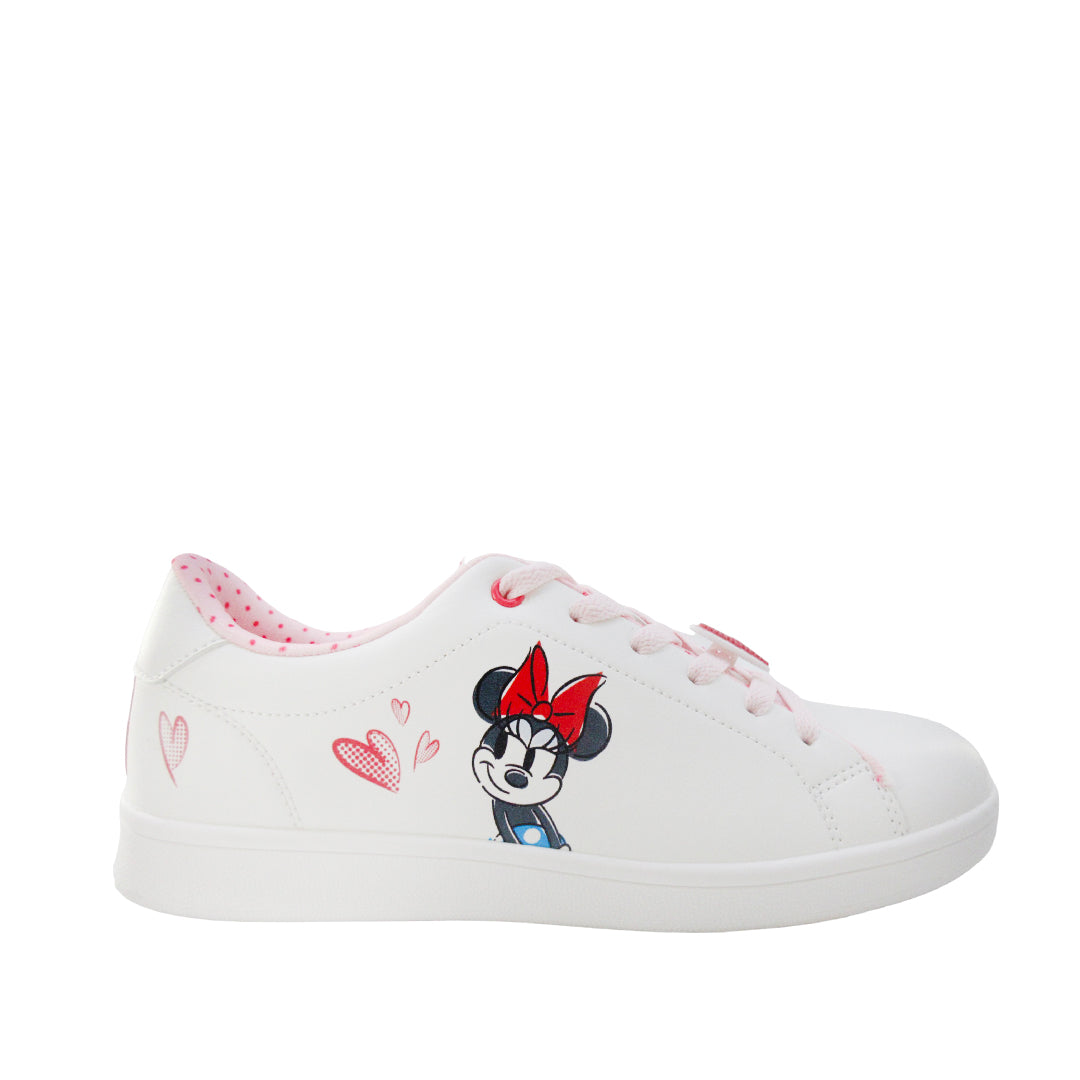 Sneakers Minnie color blanco