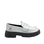 Mocasines Tianna color plateado