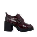 Mocasines con tacón Tabitha color burgundy