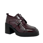 Mocasines con tacón Tabitha color burgundy