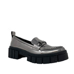 Mocasines Wenn para mujer color plateado