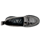 Mocasines Wenn para mujer color plateado