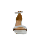 Sandalias de tacón Shayla para mujer color plateado