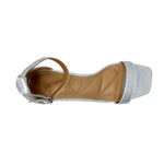 Sandalias de tacón Shayla para mujer color plateado