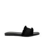 Sandalias flats Macarena para mujer color negro
