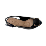 Tacones slingback de tacón grueso Belen para mujer color negro