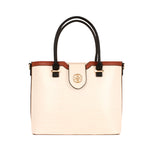 Cartera satchel Cam para mujer color blanco
