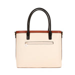 Cartera satchel Cam para mujer color blanco