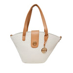 Cartera tote Becket para mujer color hueso