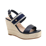 Sandalias de cuña Dianna para mujer color marino
