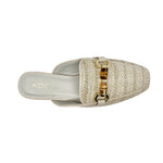Mules loafers Bartley para mujer color hueso