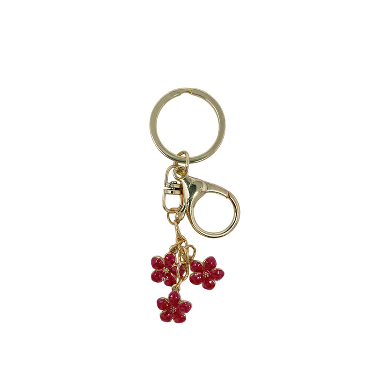 Llavero Flor color rojo