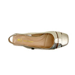 Balerinas slingback Argelia para mujer color dorado