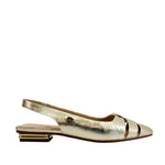 Balerinas slingback Argelia para mujer color dorado