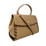 Cartera Aisla camel para mujer