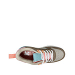 Sneakers Gali para niña color café y rosado