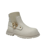 Botas Minnie para niña color hueso