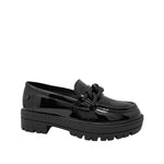 Mocasines Gina para niña color negro