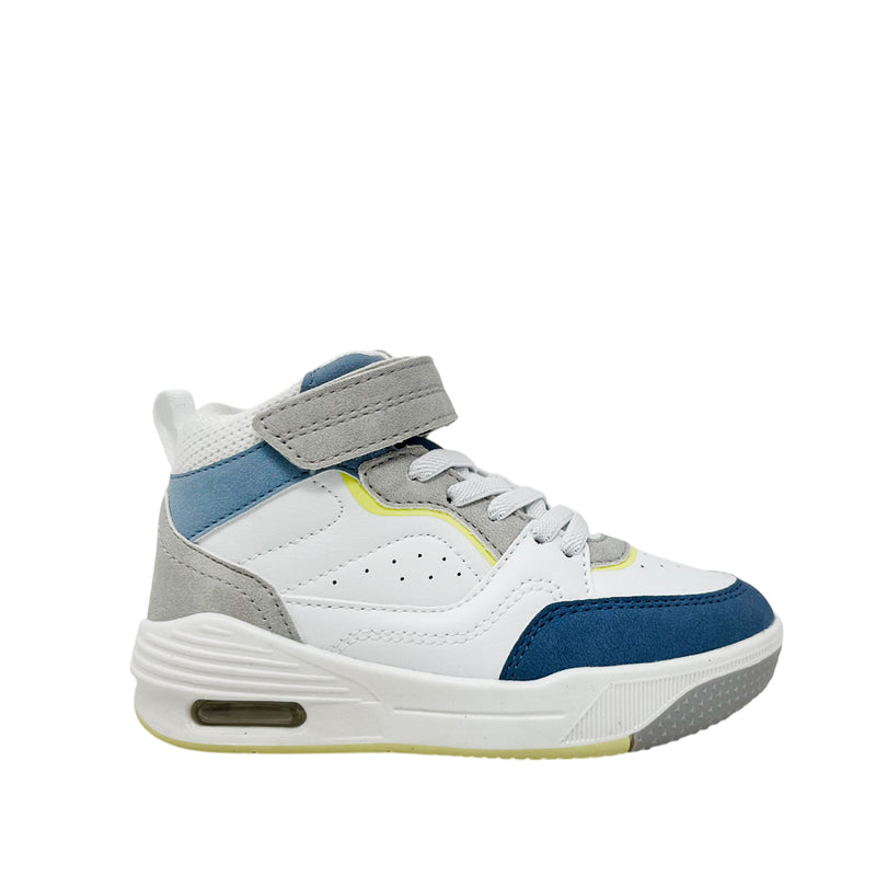 Botas Kimo para niño color celeste y blanco