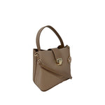 Cartera satchel Bik para mujer color nude