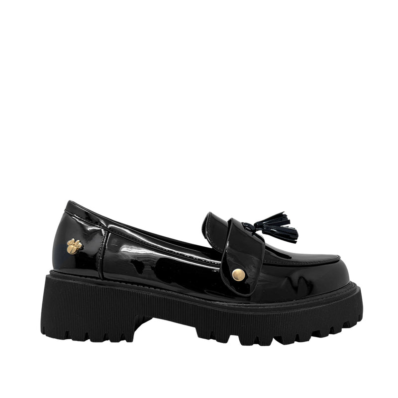 Mocasines Minnie para mujer color negro