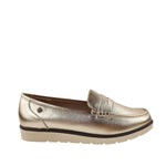 Mocasines Andrea 4 para mujer color dorado