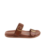 Sandalias flats Darci para mujer color tan