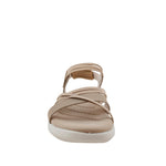 Sandalias flats Denisse 3 para mujer color taupe