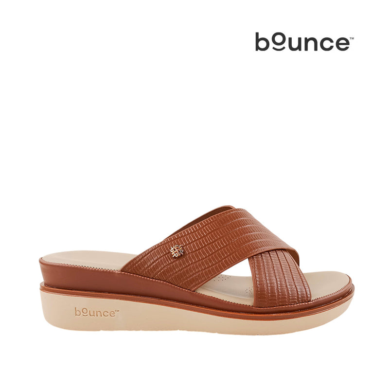 Sandalias flats Shasta para mujer color tan