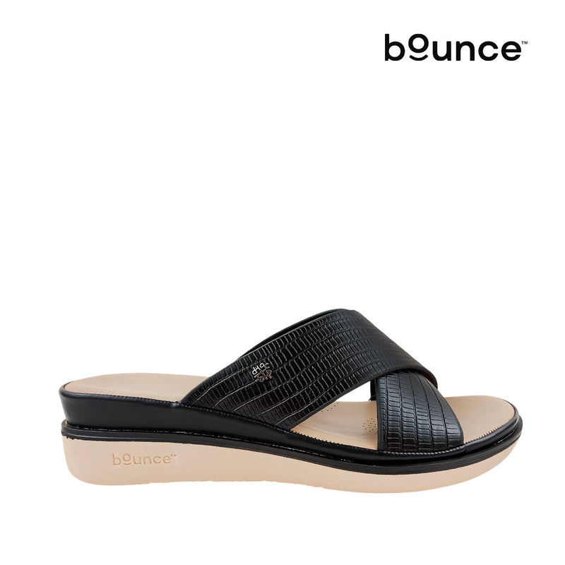 Sandalias flats Shasta para mujer color negro
