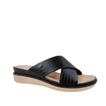 Sandalias flats Shasta para mujer color negro