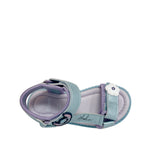 Sandalias Stitch para niña color celeste