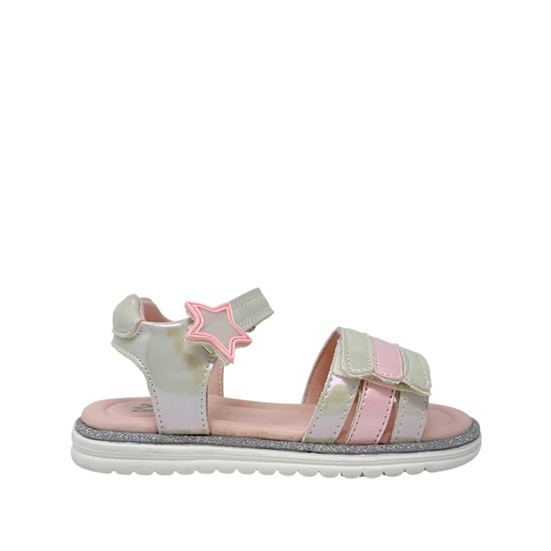 Sandalias Zafira para infante color blanco