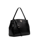 Cartera satchel Selva para mujer color negro