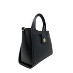 Cartera satchel Uga para mujer color negro