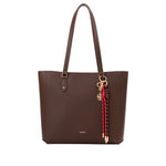 Cartera tote Zaira para mujer color café