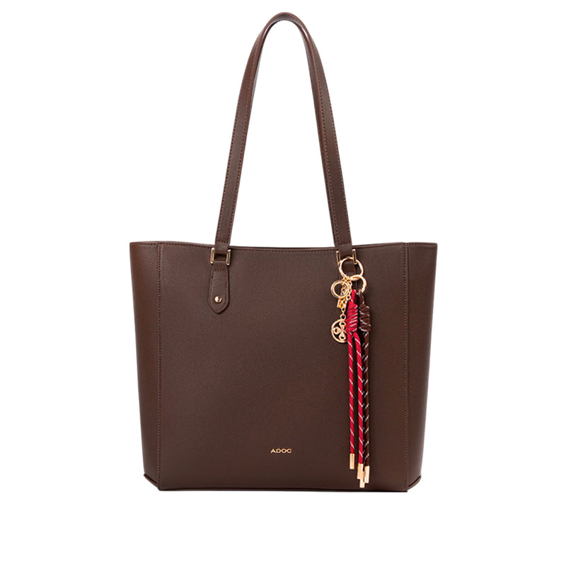 Cartera tote Zaira para mujer color café