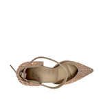 Tacones ankle strap Indra para mujer color nude