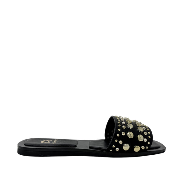 Sandalias slip on Yakima para mujer color negro